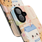 Milk Cookie Phone Case Cute Food Kawaii Tough Cover Gift Art
