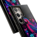 Neon Parrot Cocktails phone case | Tough Cases