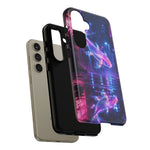 Neon Koi Reflection Vaporwave phone case | Tough Cover