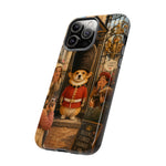 Corgi Royal Guard phone case | Cute British corgi soldier illustration