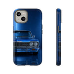Blue Impala 1964 Phone Case, Classic Lowrider Tough Cover for Classic Car Fans