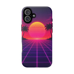 Classic Grid Sunset Vaporwave Art Tough Phone Case