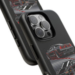 NSX Dual View Black Red JDM Sports Car Tough Phone Case Gift