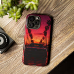 Black Gold Trans Am Sunset Tough Phone Case - Palm Boulevard Art