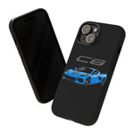 Rapid Blue C8 Corvette Vector Tough Phone Case