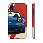 Miata Mariner Blue Pop-up Tough Phone Case for JDM Car Fans