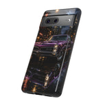 67 GTO Phone Case Purple, Rainy City Night Muscle Car Tough Cover