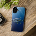 Yellowfin Tuna Phone Case, Deep Blue Water Tough Cover, Gift