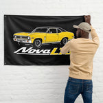 1969 1970 Nova SS 396 L78 Wall Flag Banner 34x56 Muscle Car Garage Decor
