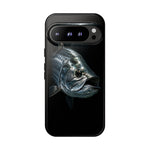 Tarpon Fishing Phone Case, Saltwater Portrait Black Cover, Gift