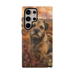 Border Terrier Earthy Watercolor Art Tough Phone Case