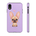 French Bulldog Bat Ears Kawaii Pet Dog Art Tough Phone Case