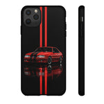 Fox Body Mustang Phone Case, Red 87 Muscle Car Stripe Studio Cover
