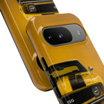 Classic Camaro SS Phone Case, Yellow 69 Muscle Car Cover, Gift for Guys