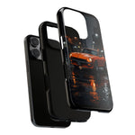 Orange Datsun 240Z on Rainy City Street phone case | Tough Cases