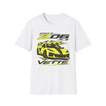 2023 Z06 3LZ Vette Graphic T-Shirt — Yellow Sports Car Tee for Corvette Fans