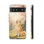 Akita under Cherry Blossoms Dog Breed Phone Case