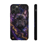 French Bulldog Galaxy Marble Art Tough Phone Case