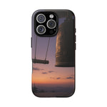 Temple Bell Sunset Phone Case Japan Zen Tough Case