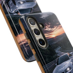 Skyline GT-R R34 White Nurburgring Speed Art Tough Phone Case