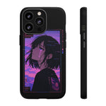 Melancholy Anime Girl Phone Case Vaporwave Tough Case