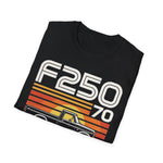 1970 F250 Retro Sunset Truck T-Shirt Classic Pickup Graphic Tee
