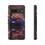 R35 GT-R Cherry Blossom Night Tough Phone Case - Wet Reflection