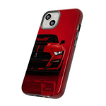 Red Mustang Art Phone Case, GT500 American Muscle Car Tough Cover