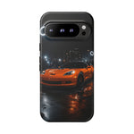 Orange C6 Neon Car Meet Tough Phone Case