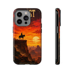 Western Sunset Cowboy Phone Case | Rugged Protective Cover