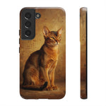 Abyssinian Warm Ticked Portrait Art Tough Phone Case