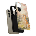 Akita under Cherry Blossoms Dog Breed Phone Case
