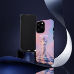 Praying Cherub Statue halo Vaporwave Aesthetic phone case
