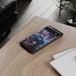 Skyline GT-R Tokyo Rain JDM Night Art Tough Phone Case