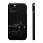 Black Classic C10 Truck Phone Case | Vintage Pickup Reflection, Minimal Auto Design