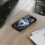 Siberian Husky Geometric Diamond Art Tough Phone Case