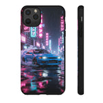 Skyline GT-R Tokyo Rain JDM Night Art Tough Phone Case