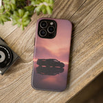 C8 Corvette Silhouette Pastel Horizon Case
