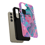 Neon Cyber Geisha phone case | Tough Case