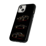 Trans Am Phone Case Black Gold, Three-View Vector Tough Cover