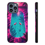 Neon Flamingo Pool Vaporwave Art Tough Phone Case