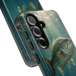 Largemouth Bass Phone Case, Sunlit Underwater Tough Cover, Gift