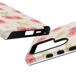 Pink Cherry Pattern Phone Case | Cute Retro Fruit Design