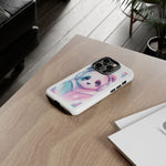 Pastel Panda Phone Case, Glitch Color Block Cover