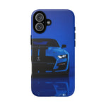 Blue Mustang Art Phone Case, GT500 American Muscle Car Tough Cover for Men