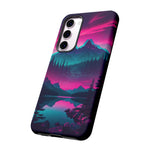 2 Rounds Canada Retina Artwork Vaporwave Phone Case – Landscape Aesthetic