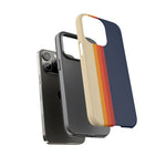 Retro Rainbow Stripe Phone Case | Tough Phone Case