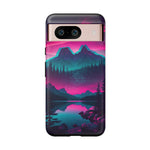 2 Rounds Canada Retina Artwork Vaporwave Phone Case – Landscape Aesthetic