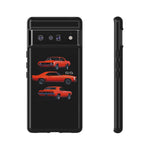 1969 Camaro SS Orange Triple View Muscle Car Tough Phone Case