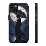Geisha Parasol Moonlight Art Tough Phone Case